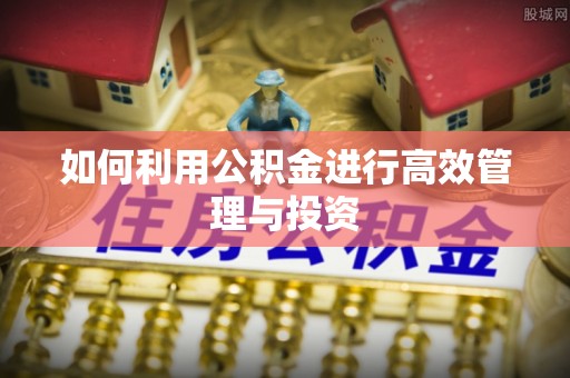 合水如何利用公积金进行高效管理与投资